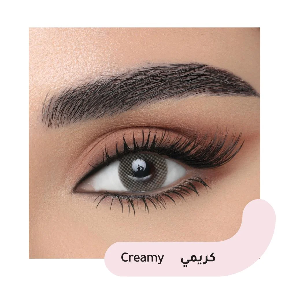 عدسات لاصقة ليناس كريمي عبوة من عدستين